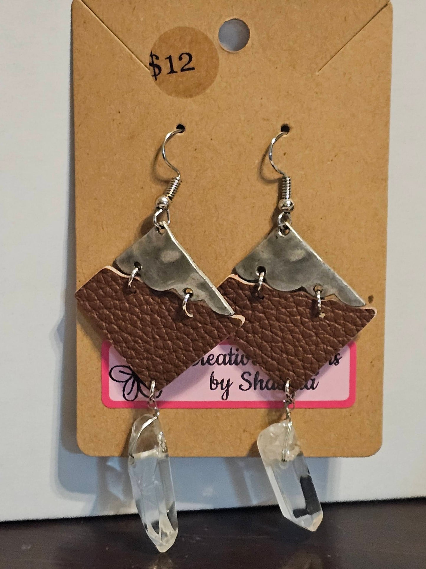 stainless and leather drops