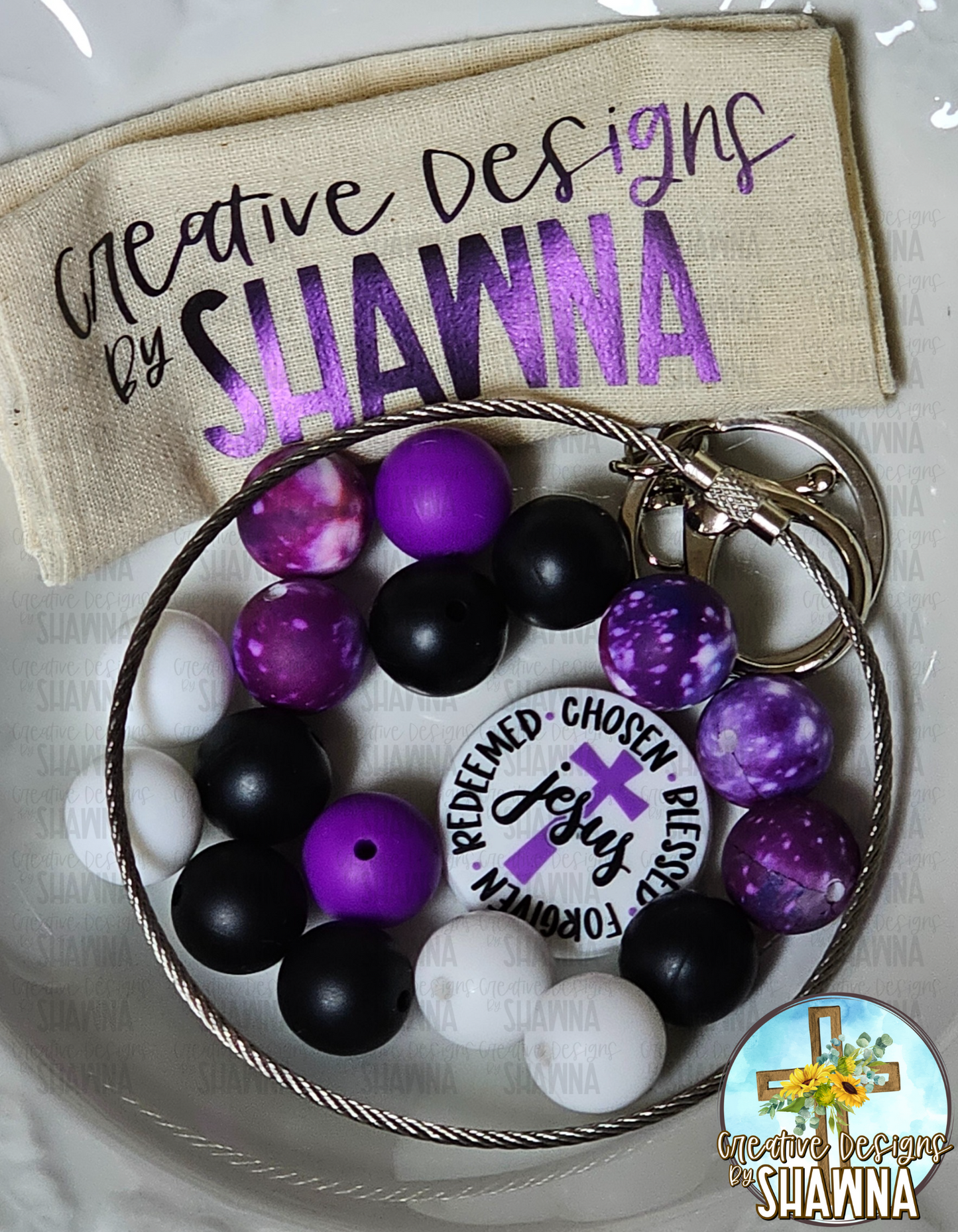 Redeemed Chosen Blessed Forgiven Wristlet