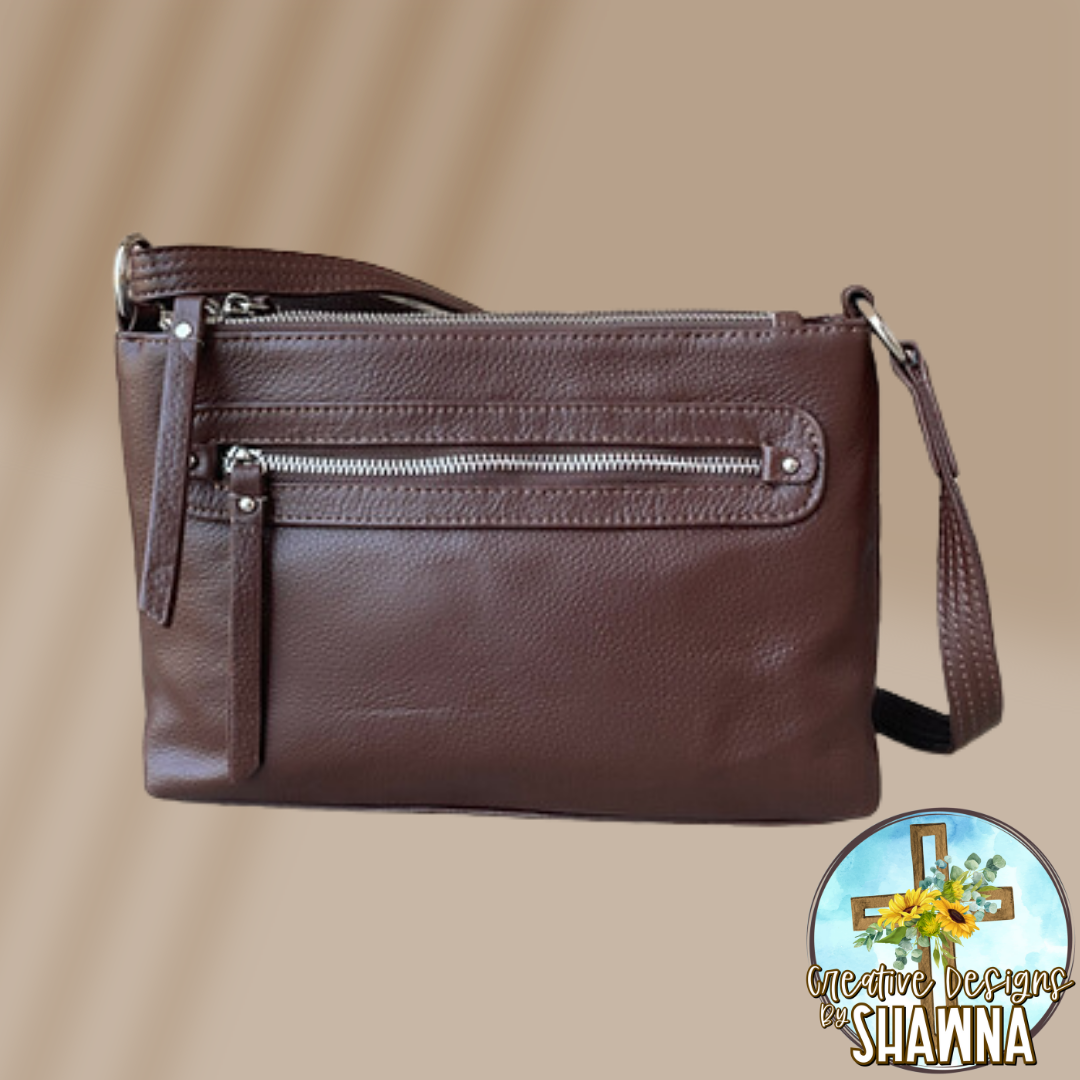 Compact Leather Carry Purse