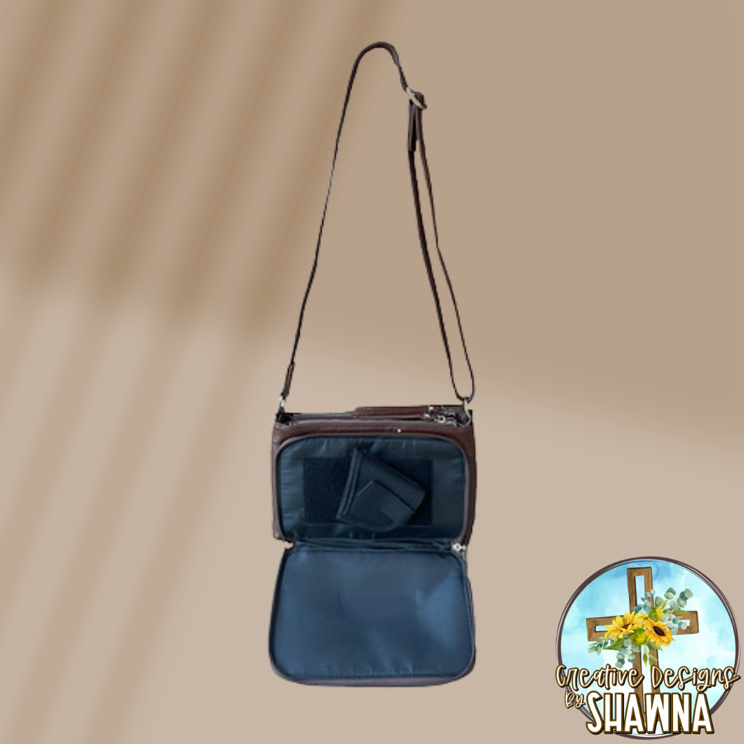 Compact Leather Carry Purse