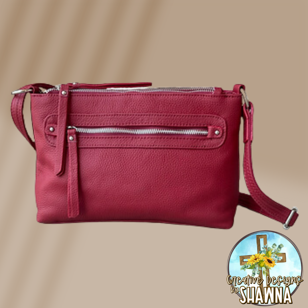 Compact Leather Carry Purse