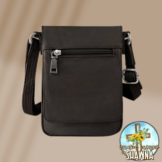 Vertical Carry Crossbody Purse