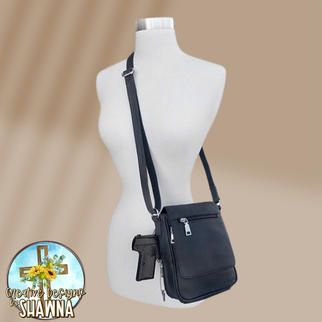 Vertical Carry Crossbody Purse