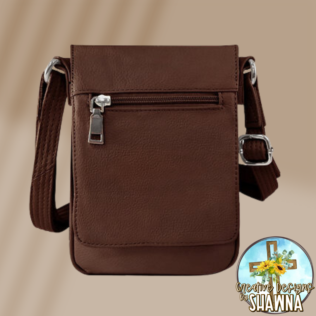 Vertical Carry Crossbody Purse