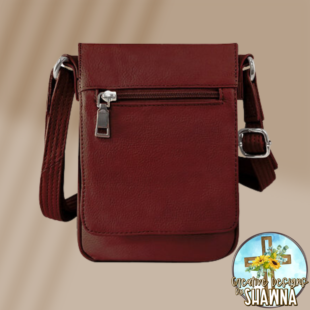 Vertical Carry Crossbody Purse